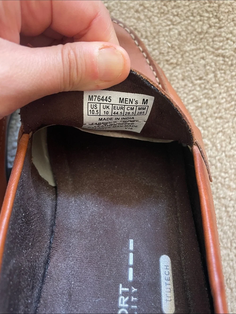 Rockport Men’s Leather Penny Loafers in Tan Brown